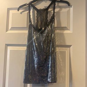 Racerback sparkle tank